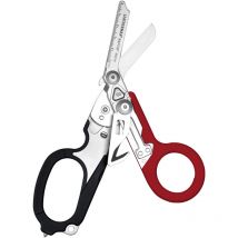Leatherman - LTM-833058 Raptor Rescue. Tijera plegable de acero inoxidable 420HC, con varias funciones. Color Rojo/Negro. para rescate y seguridad /