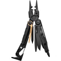 Leatherman - mut eod Black – Multiherramienta táctica con 15 funciones, hoja 420HC, funda molle negra, alicate, cortadores reemplazables y gancho de