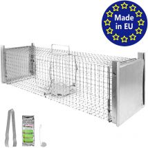 Petigi - Lebendfalle Marder Rattenfalle Lebend Wiesel Garten Kaninchen Abwehr Umsiedeln Falle Haus Zubehör Otter Vertreiben Dachboden 102 x 26 x 26