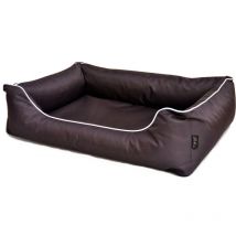 Hundebett Paula eckig dunkelbraun Transportboxen & Häuser - Lebon