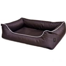 Hundebett Paula eckig dunkelbraun Transportboxen & Häuser - Lebon