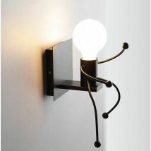 LEC1Pack Applique Murale Design Créatif Forme Humanoïde Contemporain Eclairage pour Chambre Couloir Salon