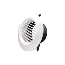 Grille de ventilation réglable Grille de ventilation ronde en plastique Couvercle d'aération Couvercle de ventilateur Support de disque Grille de