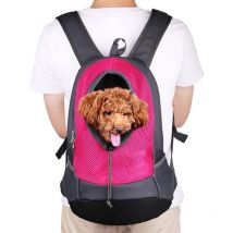 Pet porte-sac à dos pour petit chien chat Puppy(8kgs Max) On-the-Go Travel Pet avant arrière sac perméable à l'air Soft Mesh Pup Pack 42 x 38 x 20 cm