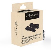 Lechuza - Ersatzteil 2 Gurtbänder Schwarz 40,5 cm für Balkonkastenhalterung