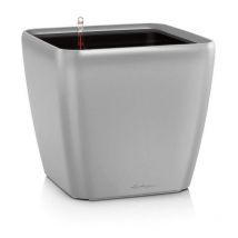 Lechuza - Pot de fleur - lec - Quadro Premium ls 50 - argent métallisé - 15 l - systeme d'irrigation intégré