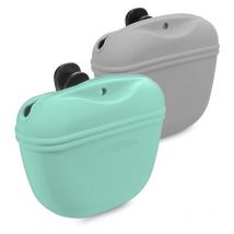 Leckerlibeutel für Hunde – 2er-Set Beutel mit umweltfreundlichem Silikonclip für Trockenfutter – Lauftraining Mumu