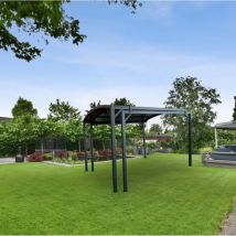 Metall Pergola 'Jotta 4.0', anthrazit, 5,38 x 3 x 2,37 m (l x b x h) - Leco