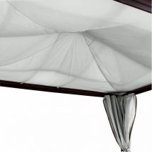Sonnenschutzsegel für Profi-Pavillon, lichtgrau, 365 x 300 cm - Leco