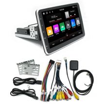 Lecteur Multimédia de Voiture à Écran Rotatif Réglable 1Din 2G+64G 10,1 Pouces Android 13 CarPlay sans Android Auto
