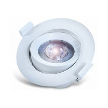 LED 10W COB Einbaustrahler 45° Grad Schwenkbar Ø120mm Rund Warmweiß Spot Einbauleuchte 800 Lumen Deckenleuchte Weiß