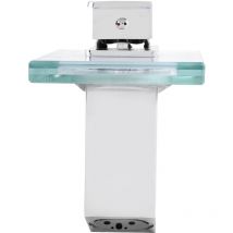 Kkmoon - led 3 changement de couleur éclairage cascade robinet en verre bassin mélangeur pour salle de bain / cuisine
