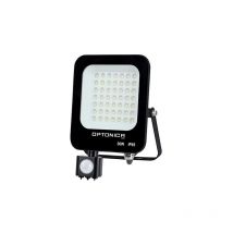 Projecteur led avec Detecteur Noir 30W Étanche IP65 2700lm Blanc du Jour 6000K