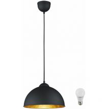 RL - led 7 watts suspension usine lampe suspendue éclairage métal noir