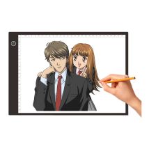 Led A4 Blocco da Disegno luminosità dimmerabile con Cavo usb per Pittura Haloyo Disegno, Disegno Animato,35.5 x 23.5 x 0.4 cm,nero