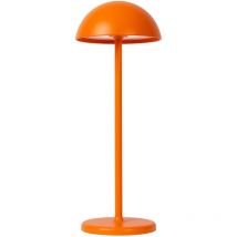 Joy - wiederaufladbare Tischlampe Innen/Außen - Akku/Batterie - ø 12 cm - led Dim. - 1x1,5W 3000K - IP54 - Orange - Lucide