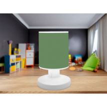 Niermann - led Akku Tischleuchte mit Schirm Salbeigrün per usb aufladbar, Höhe 20cm