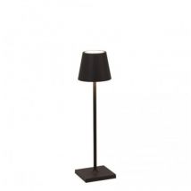 Zafferano - Poldina Pro Micro Black LED-Tischleuchte, wiederaufladbar und dimmbar mit einer Akkulaufzeit von bis zu 12 Stunden