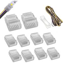 Led-anschluss 6-polig, 12 Mm Breit, Mit 5 M Verl Ngerungskabel Für Wasserdichte Oder Nicht Wasserdichte Rgb-ww- Oder Rgb+cct-led-streifenlichter – 10 