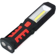Hiasdfls - LED-Arbeitsleuchte, Inspektionslampe, 3 w, cob, ultrahelle USB-wiederaufladbare Lampe mit 180 Grad drehbarer Magnetbasis für Camping,