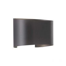 Wandleuchte Außenlampe Wandstrahler led Gartenleuchte Metall Schwarz IP44