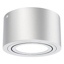 Led Aufbauleuchte Deckenlampe 5 w schwenkbar 3000K Silber ø 9cm Metall Briloner