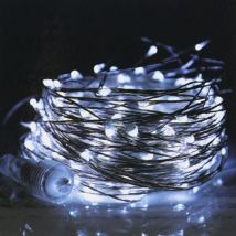 Buri - Led Außenlichterkette 15m Erweiterbar Weihnachtsbeleuchtung Party Lichterkette - Kaltweiß
