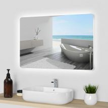 Led Badspiegel Badezimmerspiegel Wandspiegel 3 farben Dimmbar Memory Funktion 70x50cm