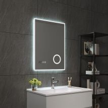 Pro.tec - LED-Badspiegel Lizzano 60x80 cm Weiß [ ]