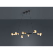 LED Balkenpendelleuchte mehrflammig in Schwarz matt & Bronze