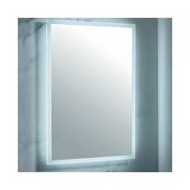Mosca led Bathroom Mirror with Demister Pad and Shaver Socket 800mm h 600mm w - Orbit