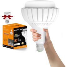 Led Birne 150W E40 Kaltweiß (Entspricht 1200W Glühbirne), led Lampen Industrielampe mit E27 Adapter, 19500LM 6500K 120° Abstrahlwinkel Sparsam led