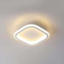 LED Ceiling Light Creative White Square Pendant Lamp Warm White Light for Kitchen Bedroom