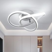 Goeco - led Ceiling Light 30W Modern Design Cool White 6000K Ceiling Lamp For Living Room Bedroom Dining Room Office White Diameter 30cm