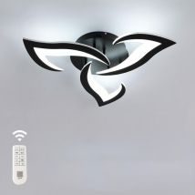 Goeco - led Ceiling Light, 36W 3060LM Modern Ceiling Light, Acrylic led Ceiling Lamp with 3 Lights for Living Room, Bedroom, Kitchen, Dia 58cm