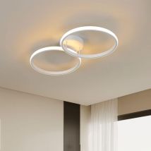 Comely - Modern led Ceiling Light in Aluminum, Circular Design, for Bedroom, Living Room, Office - White - 36W - Warm Light 3000K