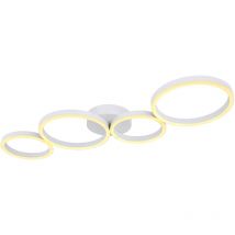 Globo - deckenleuchte - Venosa - weiß - metall - led - 67229-35