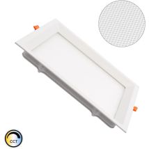 Led Einbaustrahler flach 16W cct Eckig Mikroprismatisch lifud Ausschnitt 150x150 mm No Flicker cct