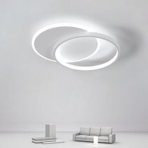 Goeco - Runde LED-Deckenleuchte 40 cm, 40 w, 4500 lm, moderne Deckenleuchte, warmweiße 6500 K-Deckenleuchte für Wohnzimmer, Schlafzimmer, Flur,