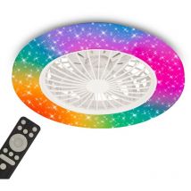 Led Deckenlampe Ventilator Deckenventilator Dimmbar Fernbedienung cct rgb 48,5cm