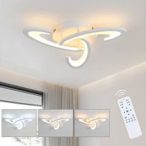 Goeco - Deckenleuchte Dimmbare Moderne Kreative Blumenform Deckenlampe 3000K-6000K Für Wohnzimmer Schlafzimmer Esszimmer Büro Weiß