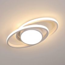 Led Deckenleuchte Modernes Design Warmweiß 3000K Rund Deckenlampe Für Wohnzimmer Schlafzimmer Esszimmer Büro Weiß - Goeco