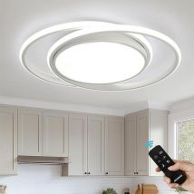 Led Deckenleuchte 50cm Rund Deckenlampe Weiß 54w Wohnzimmerlamp Dimmbar Mit Fernbedienung 3000-6500k Farbtemperatur Stufenlos Einstellbar 