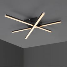 Impts - led Deckenleuchte wohnzimmer,LED Deckenlampe, 3000K Warmweiß led Lampe für Wohnzimmer Schlafzimmer Küche und Flur 3 flammig Gerade