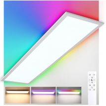 Oraymin - led Deckenleuchte Dimmbar 30W Weiß rgb+cct Fernbedienung 3300LM