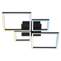 Briloner - Led Deckenleuchte Fernbedienung Cct Schwarz 40w Dimmbar Metall