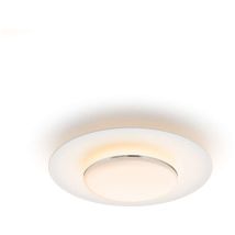 Philips - Beleuchtung - LED-Deckenleuchte, Durchmesser 40 cm, 2700 k, 30 w, dimmbar, weiß/Chrom 929003315701