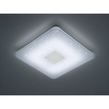 Trio - Led Deckenlampe Samurai Mit Fernbedienung & Sternenhimmel, Quadrat 42cm