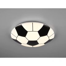 Reality - led Deckenleuchte kloppi Schwarz/Weiß Fussball Design, ø 36cm