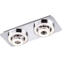 Led Decken Strahler Chrom Wohn Ess Zimmer Beleuchtung Kristall Design Spots schwenkbar LeuchtenDirekt